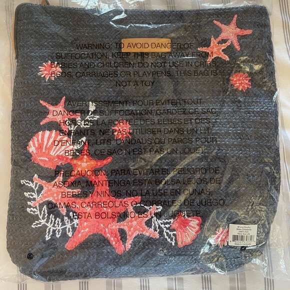 Vera Bradley Bags Vera Bradley Straw Crossbody In Navy Sea Life